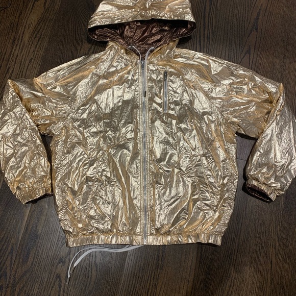 BLANK NYC metallic rain coat - Picture 2 of 2